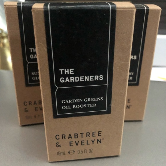 Set 3 CRABTREE EVELYN GARDENER Greens Oil Booster+Mixed Berry+Sunbeam Glow Drops - Picture 6 of 11